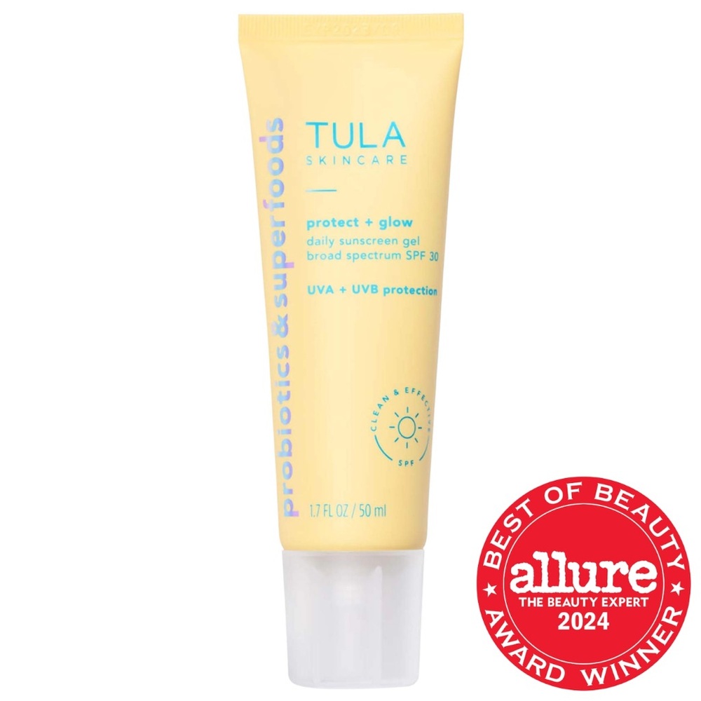 NWT TULA SKINCARE Protect + Glow Daily Sunscreen Gel SPF 30